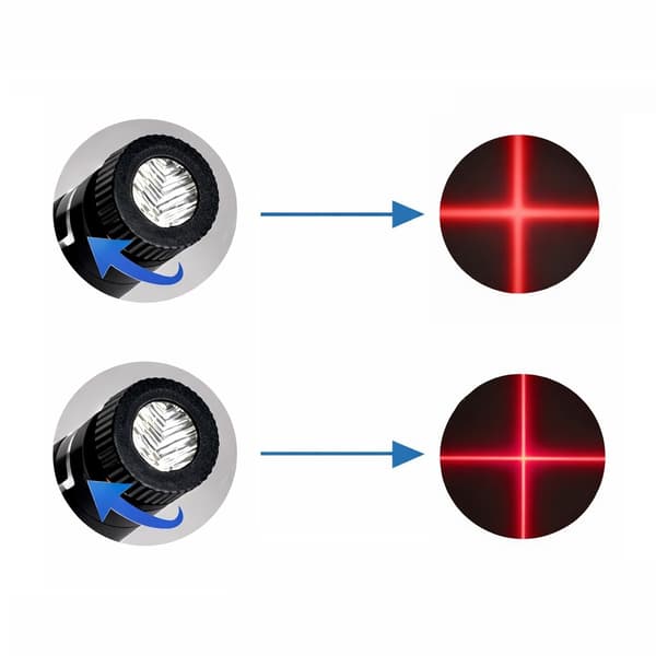 Laserguide med kryds & magnet - USB