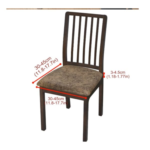 4-pack Elastic Waterproof Frosted PU Stool Covers, Dustproof and Cat-Proof, Compatible with various chairs coffee