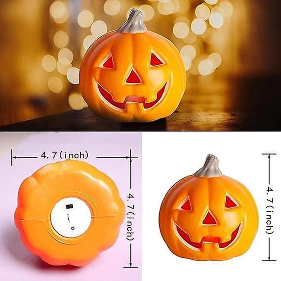 Halloween LED Jack O' Lantern Græskarlygter Nyhed Flash Græskarlygte Lampe Legetøj