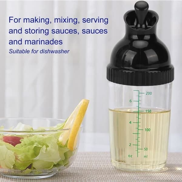 Salad Dressing Shaker - ESTINK - 200 ml - BPA-Free - Leak-Proof - Easy to Use