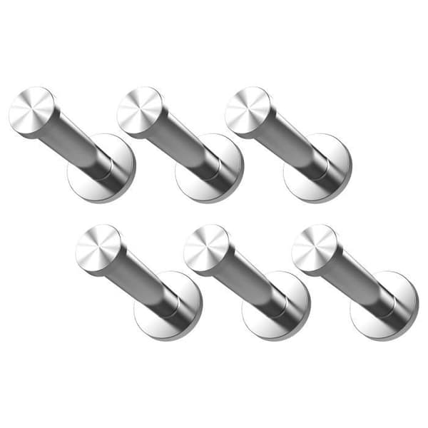 (Grå) Väggkrokar - Dexnor - Set om 6 - Rostfritt stål - Grå - Elegant design