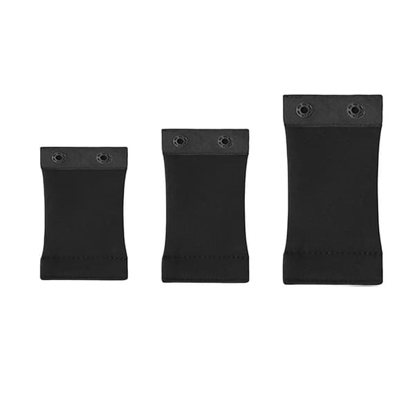 Shapewear Extender 2 Rows Hook Cotton Bodysuit Extension Snap Extender Black