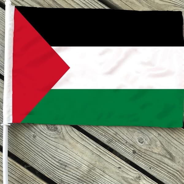MH-10 stk 14x21cm Estland Palestina Polyester Håndflagg Liten Størrelse