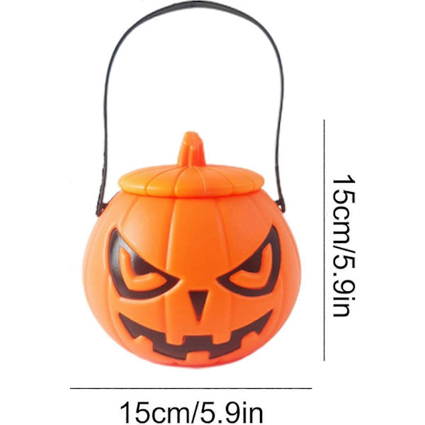 Halloween Græskar Slikspand, Jack O' Lantern Slikholder, Græskar