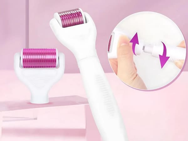 Derma roller 6-i-1 - Mikronålbehandling for ansikt, hals og kropp