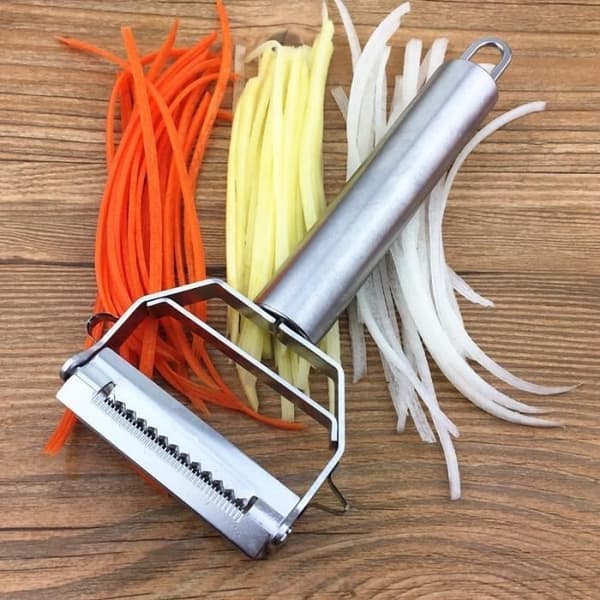 (Silver) Vegetable and Fruit Peeler - Ultra-sharp Stainless Steel Peeler