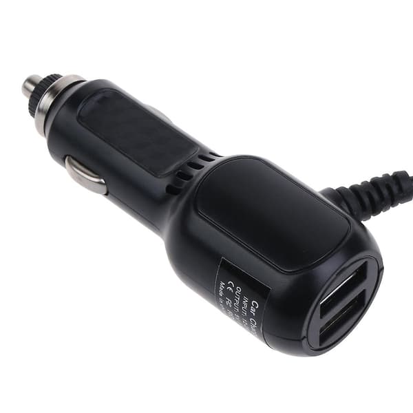 DVR Laddningskabel DashCam Billaddare Mini USB-kabel Dua-USB Laddaradapter