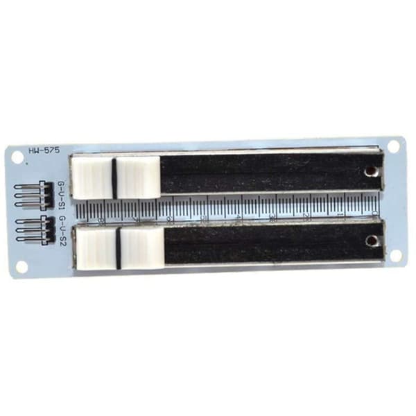 10kΩ dobbelt-række glidende lineær potentiometer modul til Arduino og mixere. Lineær glidende modstand
