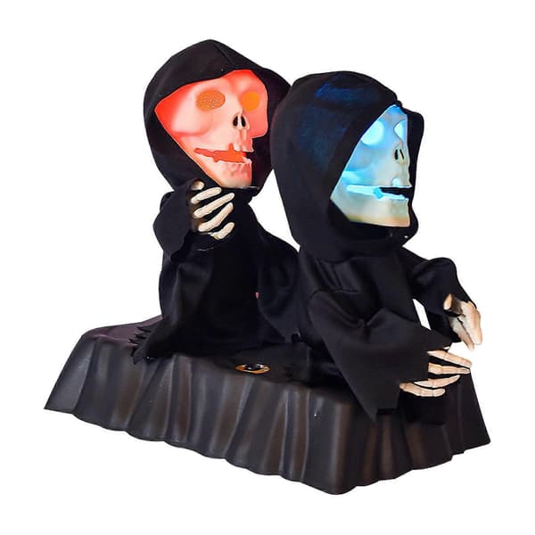 Cracker Barrels Animerade Musikaliska Jack-o-Lantern Trio Med Candy Boogie Man