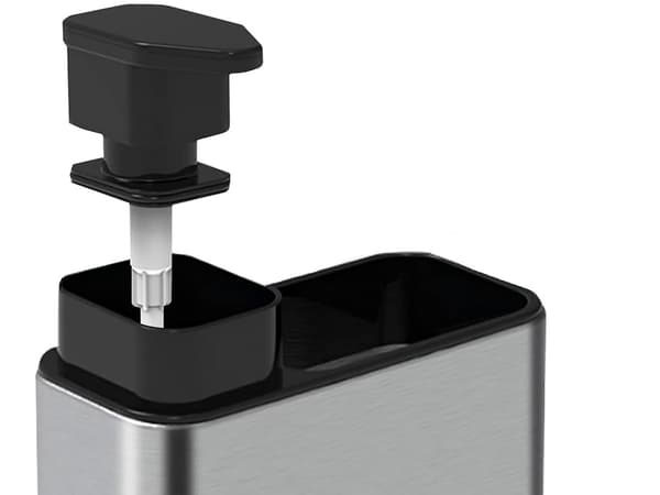 Soap pump for sink - Container with sponge compartment