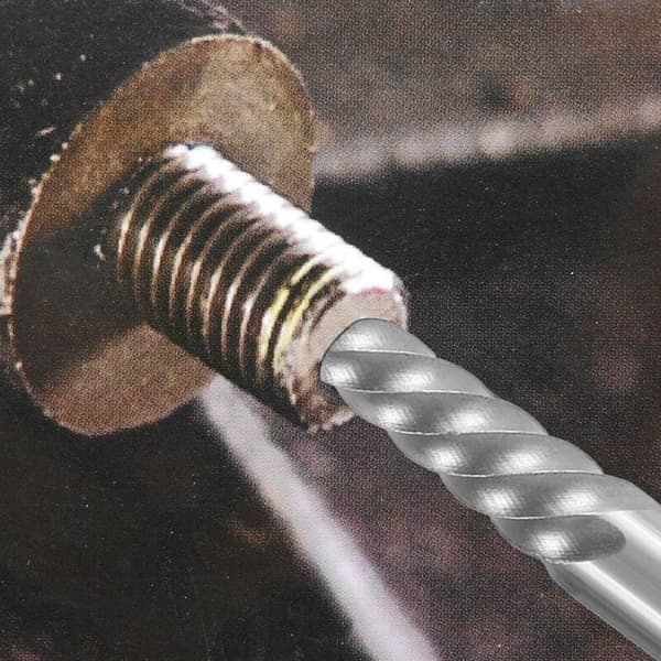 10 Left-Handed Cobalt Screw Extractor Drill Bit Set - Durable Compatible with Various Brands