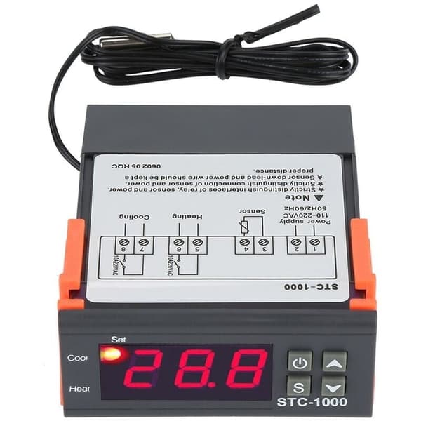 Digital temperaturregulator Temperatursensor Elektrisk termostatstyring 110-220V