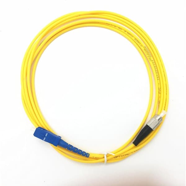 Single-mode FC til SC optisk fiber patchkabel med optisk konnektor, 10m.