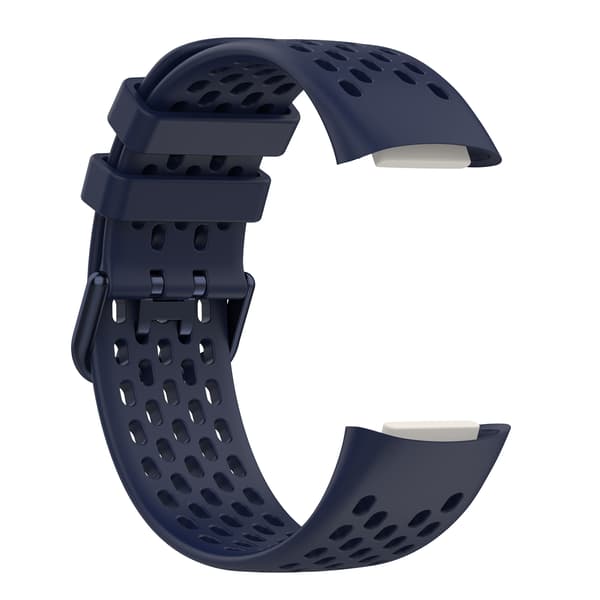 Silikonarmbånd for Fitbit Charge 6/5 Mørkeblå