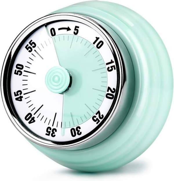 60-minutters mekanisk magnetisk timer, batterifri nedtælling, køkkenur med 72dB lydalarm, grøn-MCJ