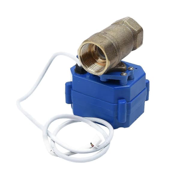 12V DC elektrisk kuleventil, miniatyr elektrisk kuleventil CR02 (tre-leder to-kontroll), laget av messingmateriale
