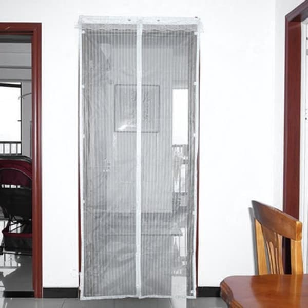 (White) 120 * 210 cm Magnetic Mosquito Net for Door White