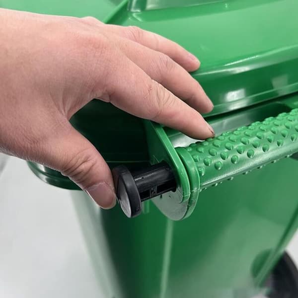 Plastikhængselstifter. 4 stk. Sort. Moderne. Plast. Rå. Overflademontering. Tilbehør til rullebeholdere