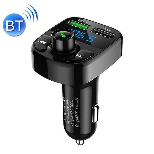 HY82 Bil MP3 Bluetooth Mottaker Dobbel USB Billader, Spesifikasjon: Hurtigladeversjon HY82 Hurtigladeversjon