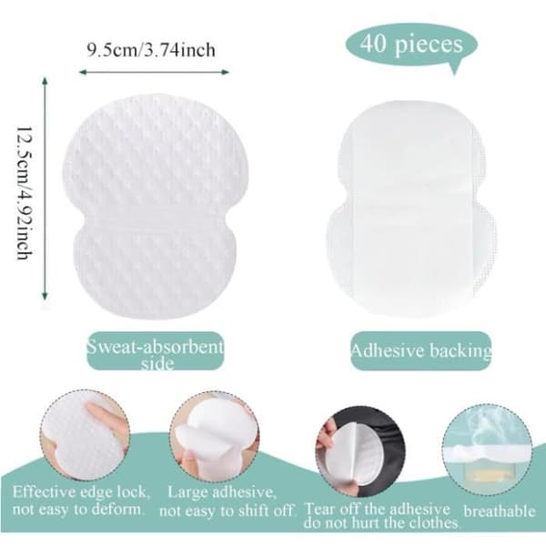 Antiperspirantplaster - Underarmsbeskyttelsesplaster - 50 Stykker