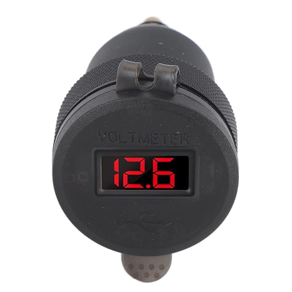 USB Biloplader QC3.0 PD Port Hurtig Opladning Strømadapter Oplader til 1 2 3 Serie DC12 til 24V EU Interface Rød