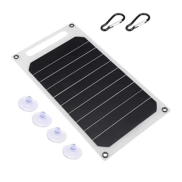 Mini solcellepanel slank lett solcelle USB batterilader bærbar solcelle batteriladere USB solcelle powerbank for telefon billader utendørs camping