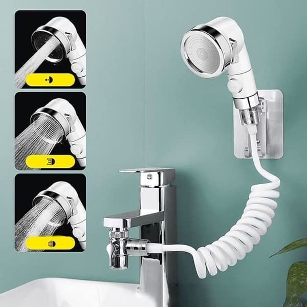 Hand basin shower set, multi-functional shower, hand shower, faucet strainer for cleaning hand basins or sinks