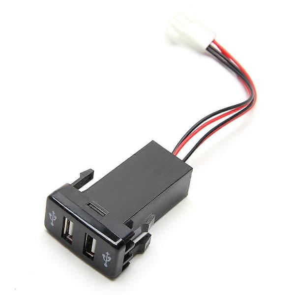 Bil UTV Campingvogn Hurtigoplader 2 USB 12V-24V Splitter Strømstik Oplader Adapter