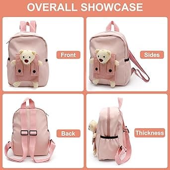 Kids Backpack Girl Kindergarten Backpack Cute Bear Kids Backpack for 2-5 Years Old Children Kindergarten Backpack Mini