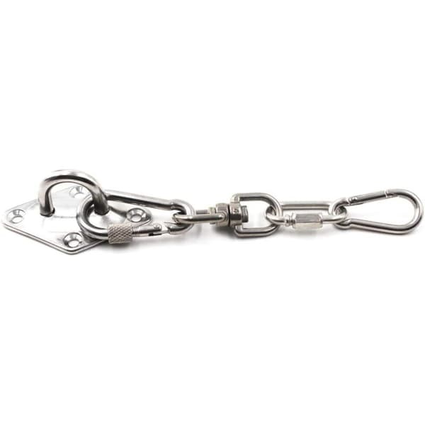 Kraftig loftsvægmonteringskrog Ankerplade Øjeplade 304 Rustfrit Stål M5 5mm 3/16\" (4 stk.)