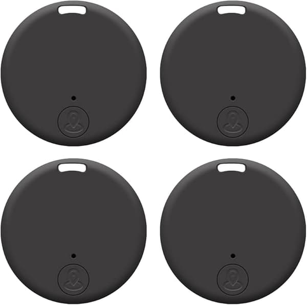 4 stk GPS-sporere Smart Locator med Bluetooth, Mini trådløs sporer, nøkkel