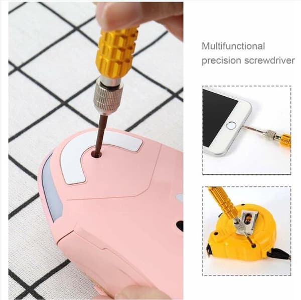 5 i 1 Multifunktionel Mini Magnetisk Lommeskruetrækker