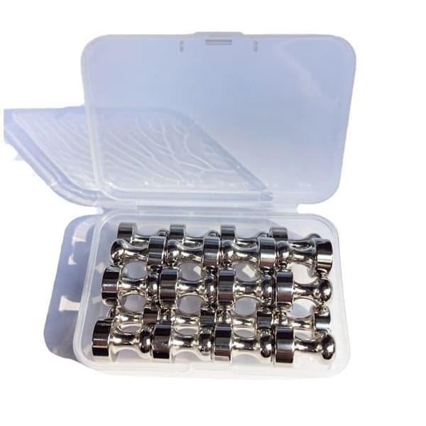 20-pack kraftfulla neodymmagneter för kylskåp, pyssel och whiteboardtavlor