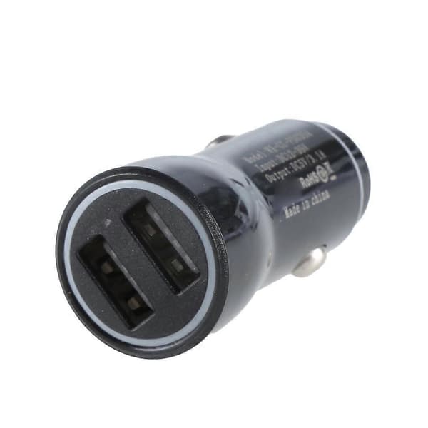 Dobbel USB Billader 5V3.1A Høy Effekt med Blått LED Lys for Smarttelefoner