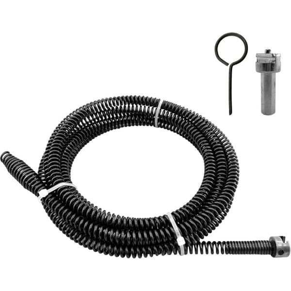 2m Afløbsrenser. 10mm Diameter. Spiraldesign. Med Elektriske Adaptere. Multifunktionel Afløbsrensningsaksel