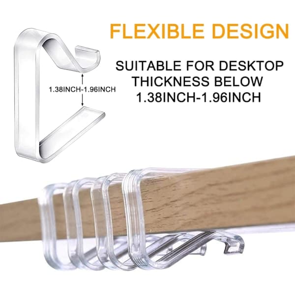 24 Pieces Transparent Tablecloth Clips, Plastic Tablecloth Clamps, Windproof Tablecloth Holders, Tablecloth Clips for Christmas Home Wedding