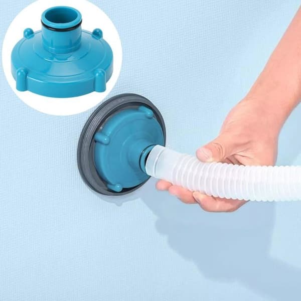 Reservadapter för pooldammsugare, universaladapter för PVC-baserad poolslang