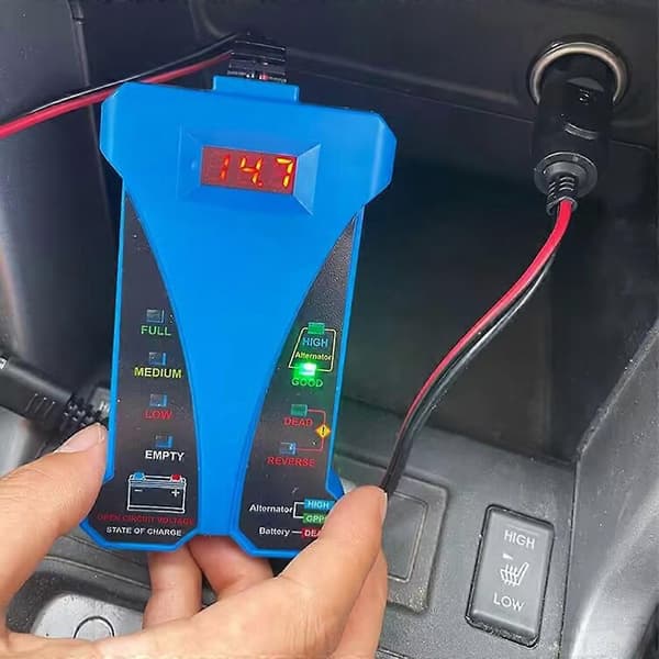 Billaddare Analysator Diagnostik Batteritestare Snabb Startfeldiagnos