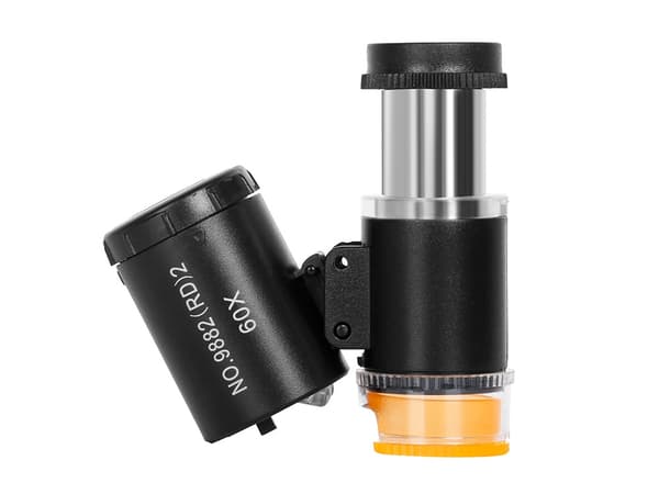 Magnifier - Mini Microscope with UV Lamp - 60x Magnification