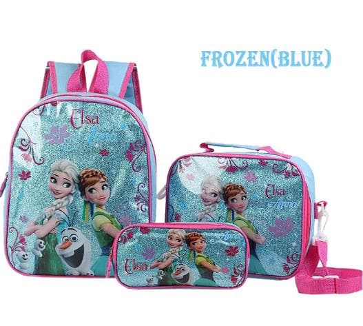 Backpack School Bag 3 Pack Birthday Gift Blue
