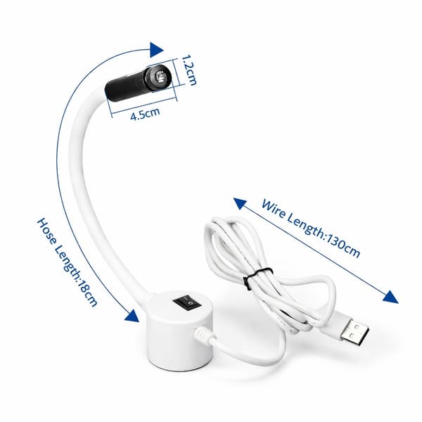 Laserguide med kryds & magnet - USB