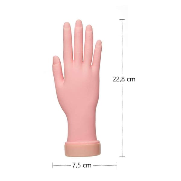 Øvelseshånd for neglekunst - Trainer Hand