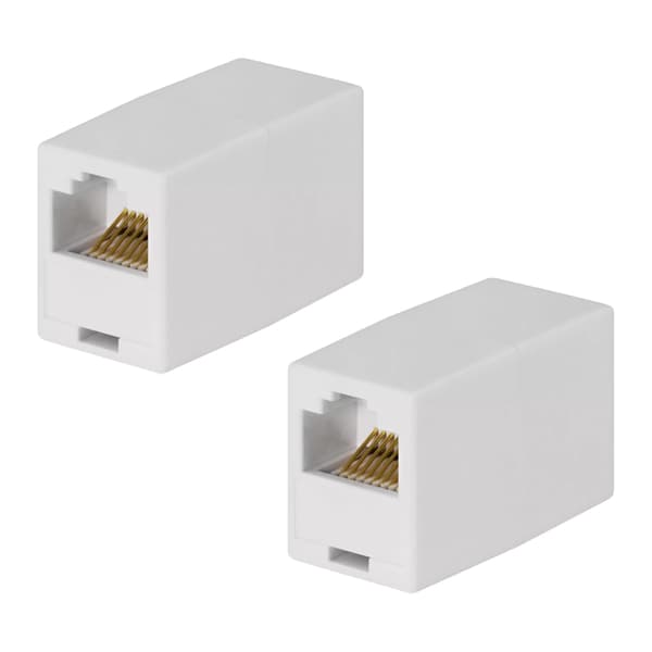 2-pack RJ45 Coupler - Connect & Extend Network Cables