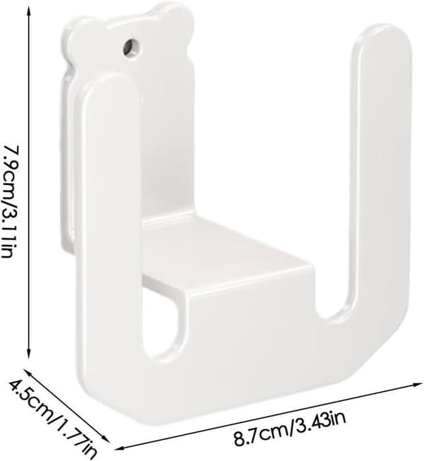Wall-mounted shoe rack, bathroom shoe rack without drilling, hook for hanging shoes