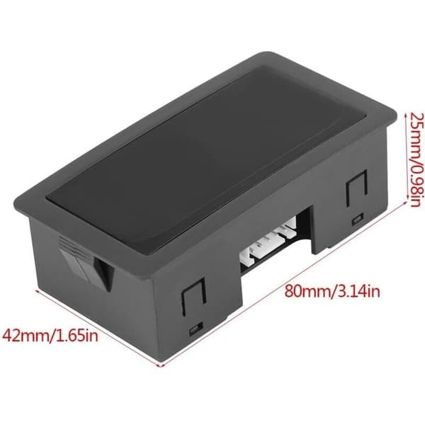 4-LED digital turteller for alle digitale instrumenter Rød/Blå Universal LED turteller Turteller + Hall-effekt nærhetssensor NPN-sensor (rød)