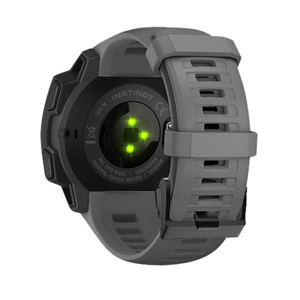 Silikone armbånd til Garmin Instinct/Esports/Tide/Solar Grå