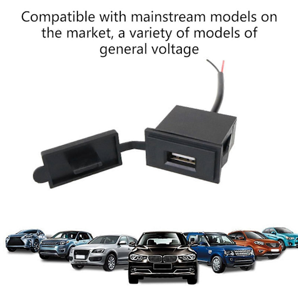 USB Biloplader 12-24V 2.4A Adapter Stik Strømadapter Kontakt Til Krydstogtskib