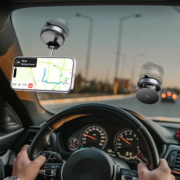 Mobile Holder / Magnetic Phone Holder - Wireless Charging & Vacuum Mount for Car