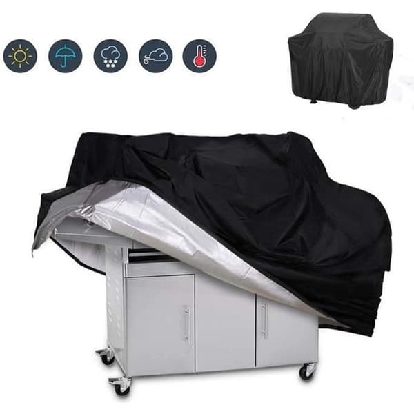 (Musta) WINPOWER Grillin suojapeite - 145x61x117cm - Musta - 201D polyesteri