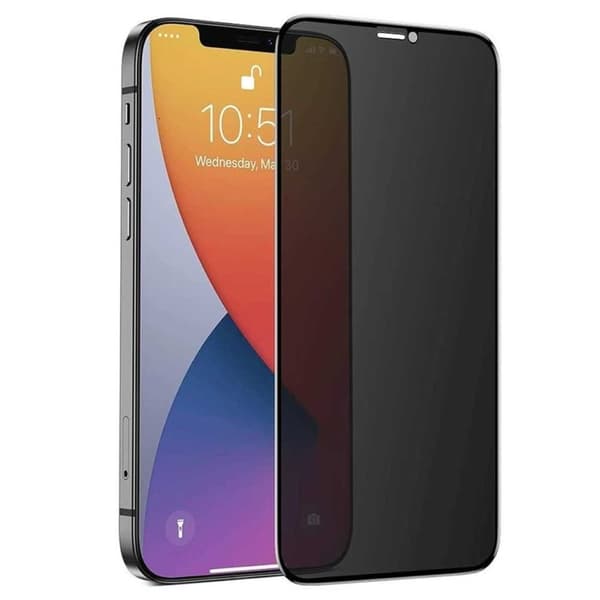 iPhone 12 Privacy Screen Protector Full Coverage HD Tempered Glass
